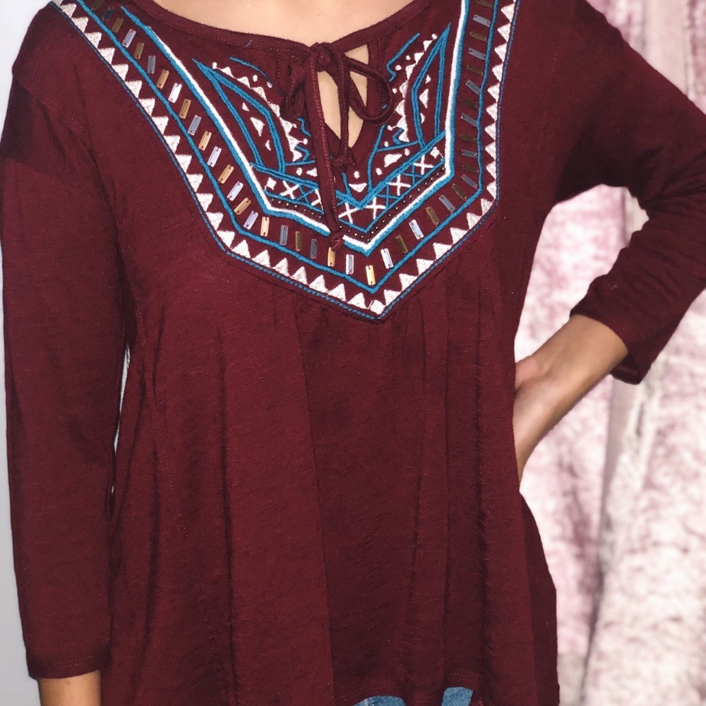 Long sleeve hollister blouse